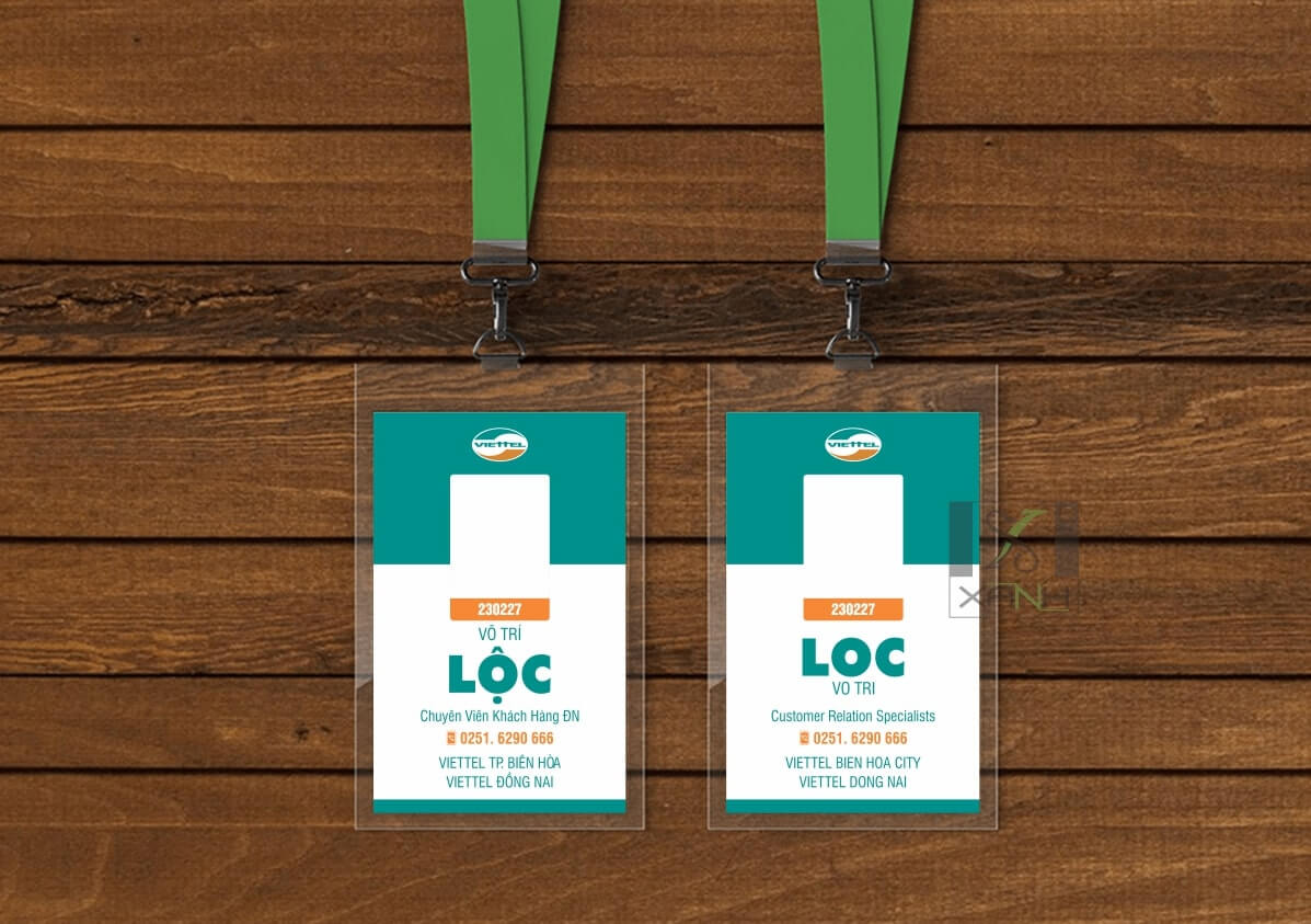 Thiết kế thẻ nhân viên