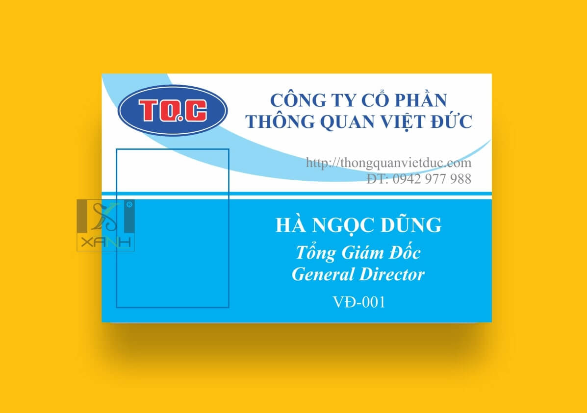 Thiết kế thẻ nhân viên